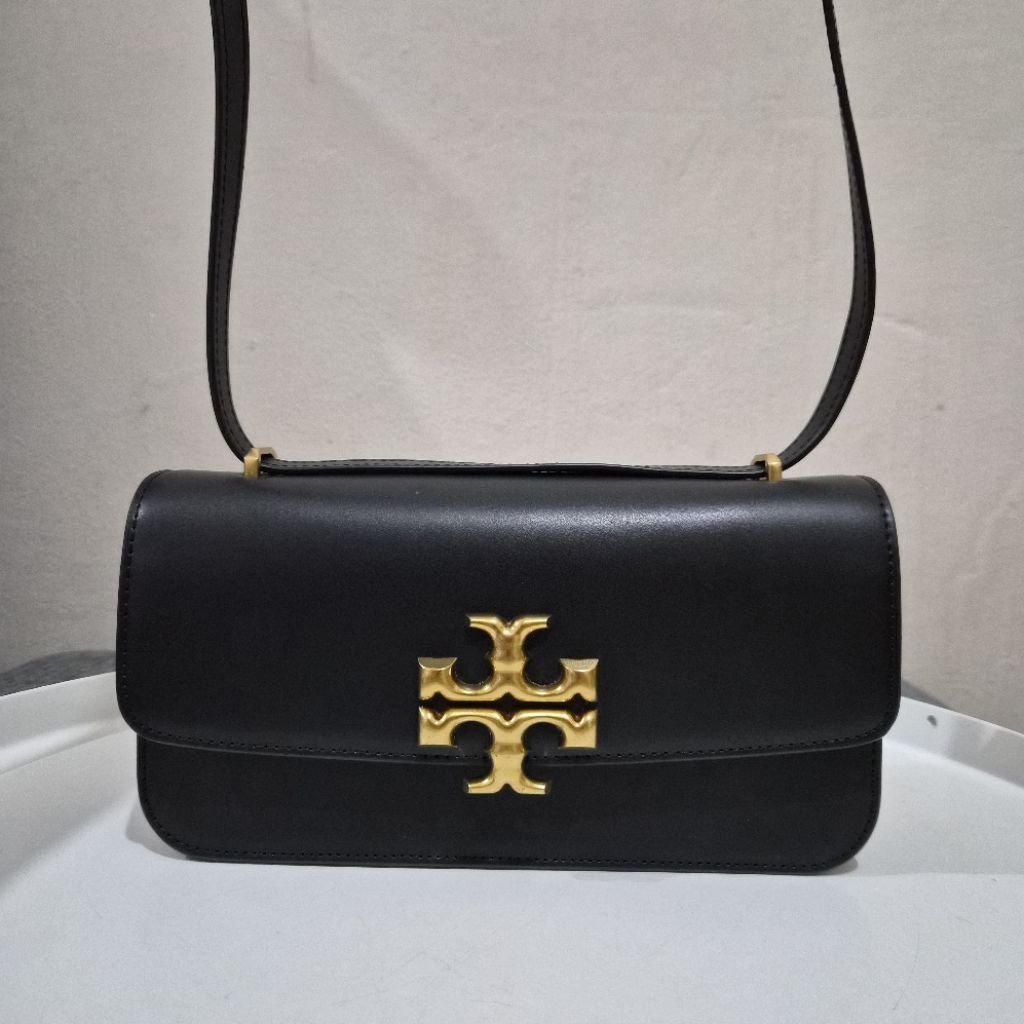 Preloved. Tory Burch Eleanor Rectangular Shoulder Bag. Black