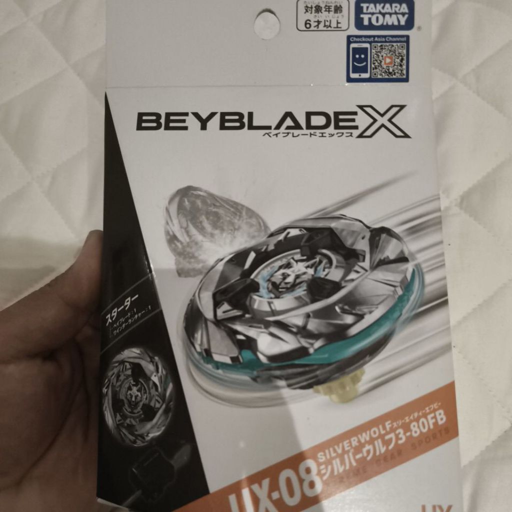 Beyblade X SilverWolf 3-80FB,UX-08 Takara Tomy..