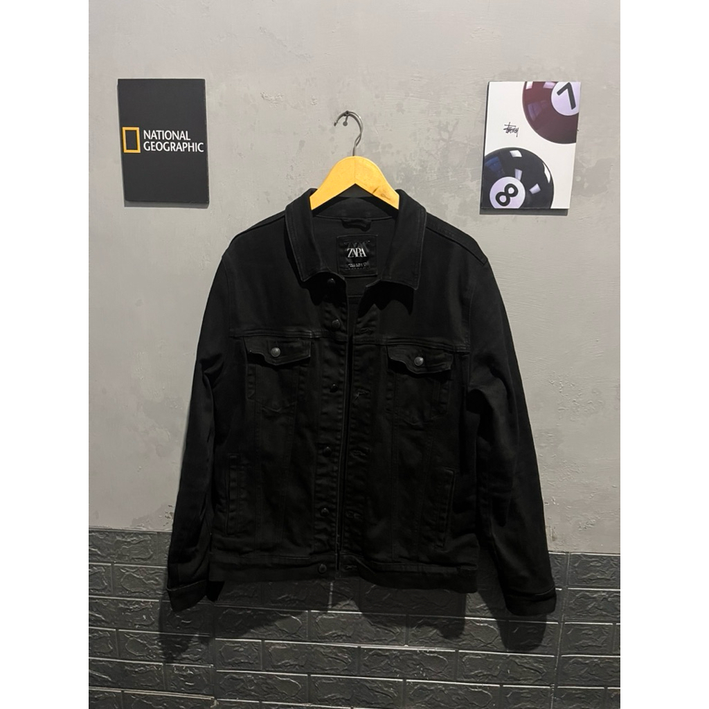 Jaket Denim Zara Man Size L fit XL