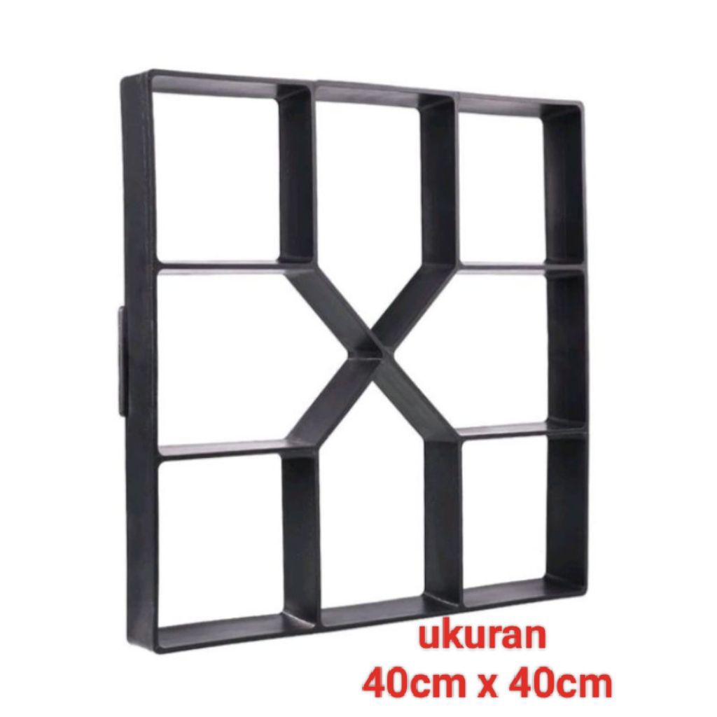 cetakan paving blok bahan besi plat, cetakan paving 40cm x 40cm. cetakan motif paving. paving blok m