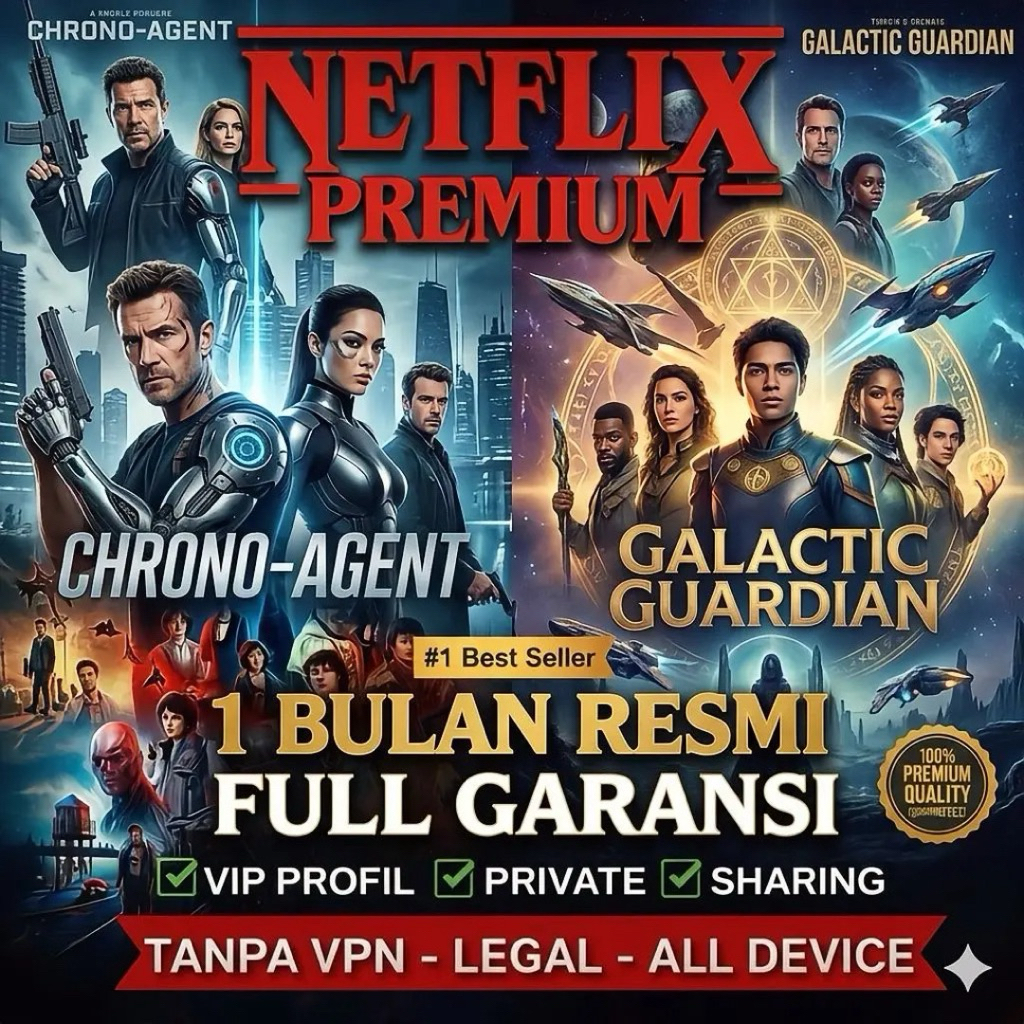 Netflix Premium private Akun 1 Bulan Tanpa VPN