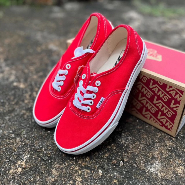 Vans Authentic Classic Red Chilli Original Resmi