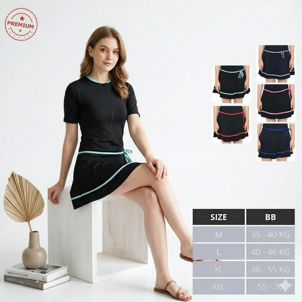 Baju Renang Rok Dewasa / Baju Renang Wanita renang rok pendek perempuan