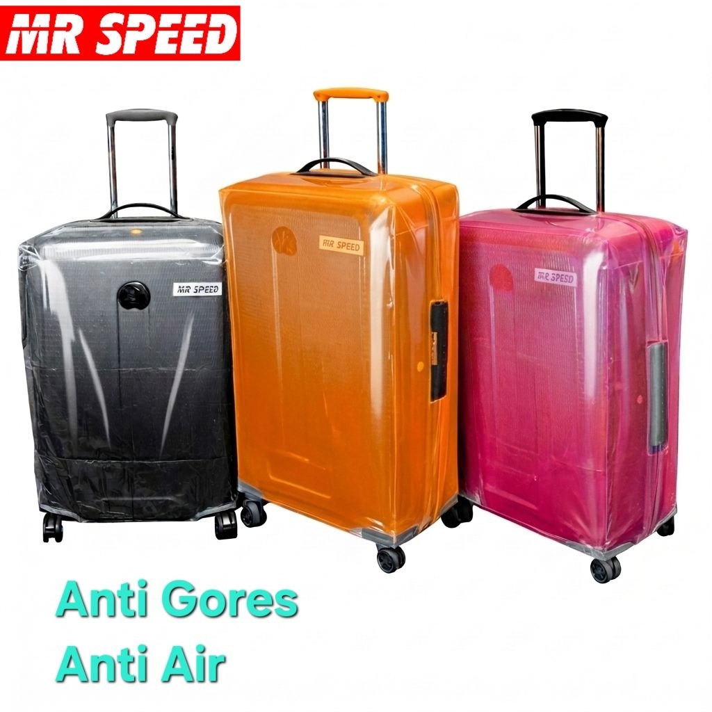 Sarung Koper PVC Tranparan Neon MR SPEED | Cover Koper Anti Air Tebal | Pelindung Koper Mudah Dikena