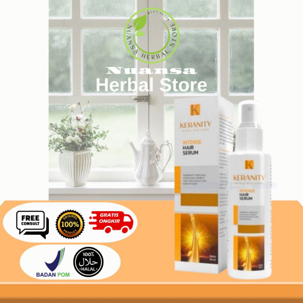 Keranity Hair Serum Penumbuh Rambut Dan Mengatasi Rambut Rontok Dan Kebotakan