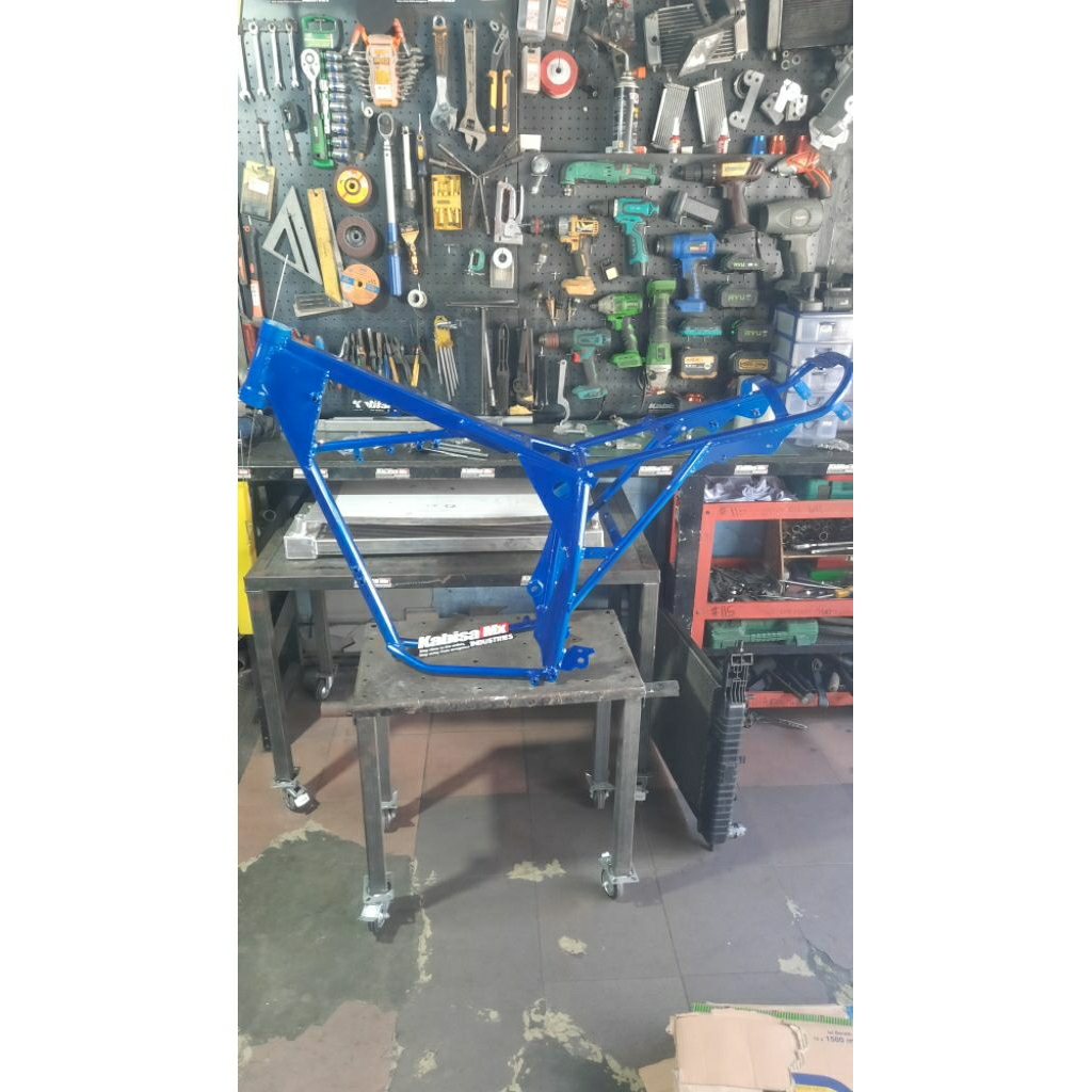 rangka ts125 bahan tebal bisa untuk semua mesin sesuai pesanan ts tiger, ts ninja, ts rxking, ts thu