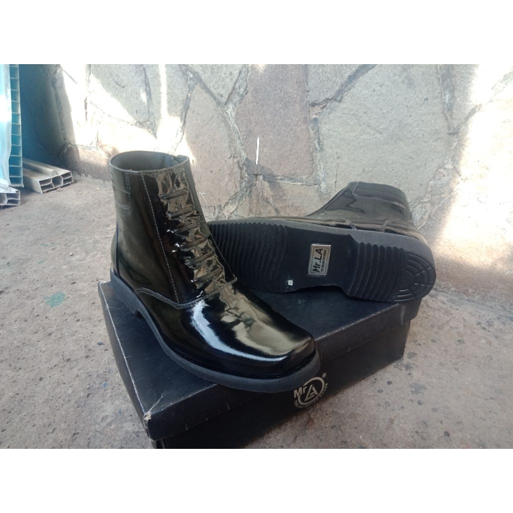 sepatu PDH pria MR LA ori kulit asli