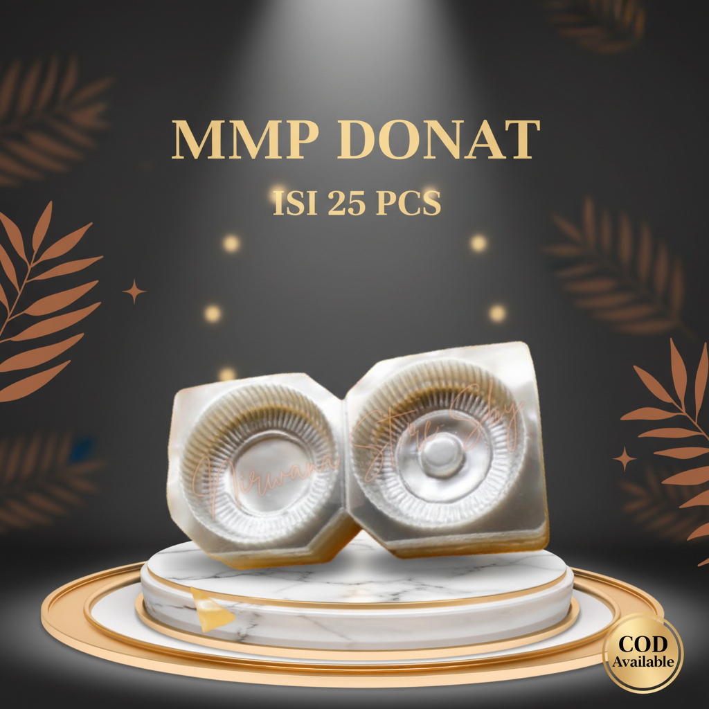 (25 Pcs) MMP DONAT | Mika Donat Isi 1 / Mika Kue / Wadah Donat