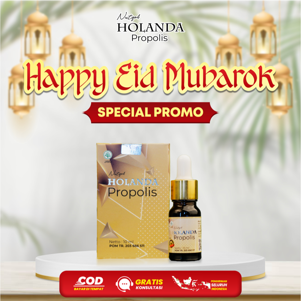 HOLANDA Propolis 10ml [PROMO SPESIAL] Obat Herbal Alami Mengatasi Gula Darah Tinggi, Kolestrol, Hipe