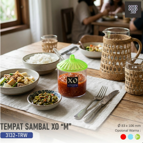 TEMPAT SAMBAL XO UKURAN "M" / TEMPAT BUMBU DAPUR / TEMPAT SAOS KECAP