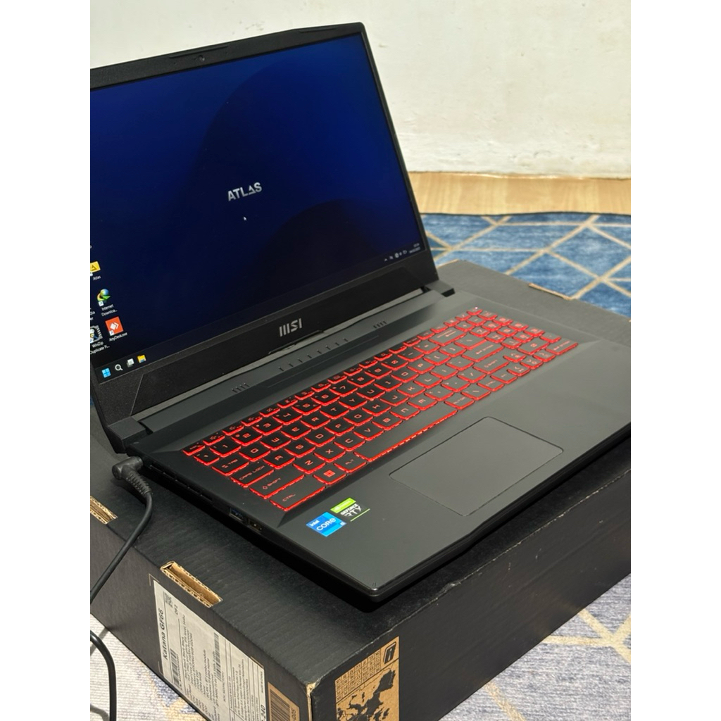 MSI KATANA GF66 RTX 3060 (BUKAN 3050) RAM 16GB SSD 512 (SECOND)