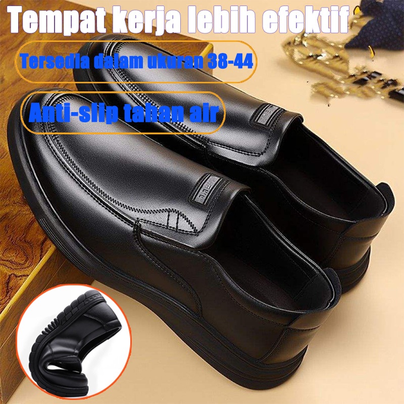 Sepatu Pantofel Pria Formal Kerja Elegan Sepatu Kulit Bisnis yang Nyaman