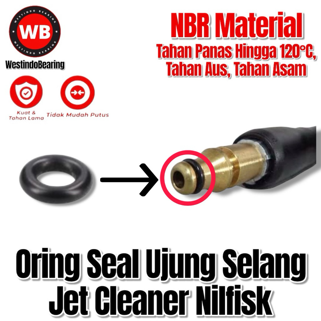 Oring Seal Ujung Selang Jet Cleaner Nilfisk O ring Tebal