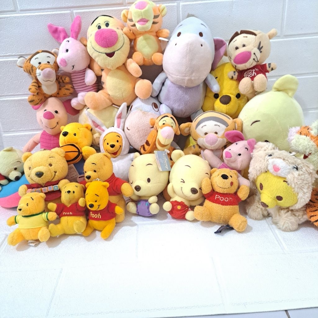 PART 1 - Boneka ganci Winnie the pooh - Boneka pooh mcd - piglet - tiger - eor - eyore - boneka tang