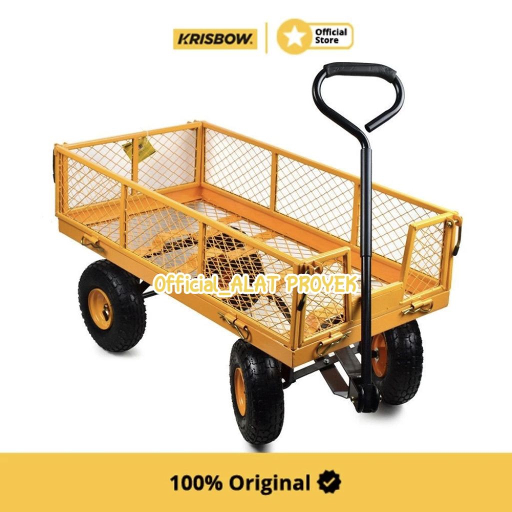 Krisbow Tool Cart Troli Barang 300 kg 139x62x115 cm // Krisbow Troli Barang Multifungsi 500 Kg - Kun