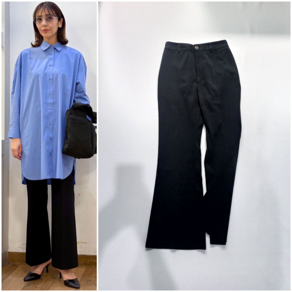 GU UNIQLO Drape Flare Pants