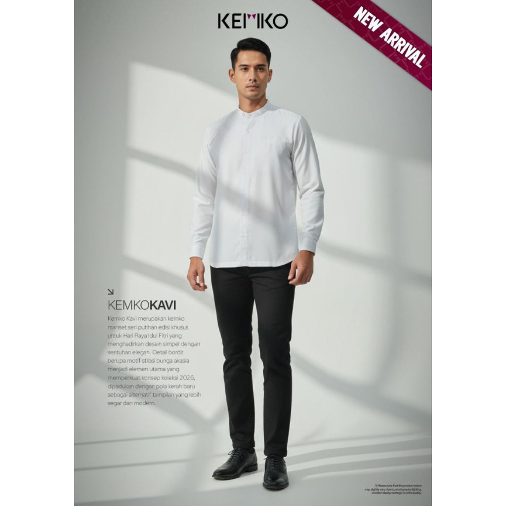 Rabbani - Kemko Kavi Mst / Kemeja Koko Putih pria / Rabbani Ori