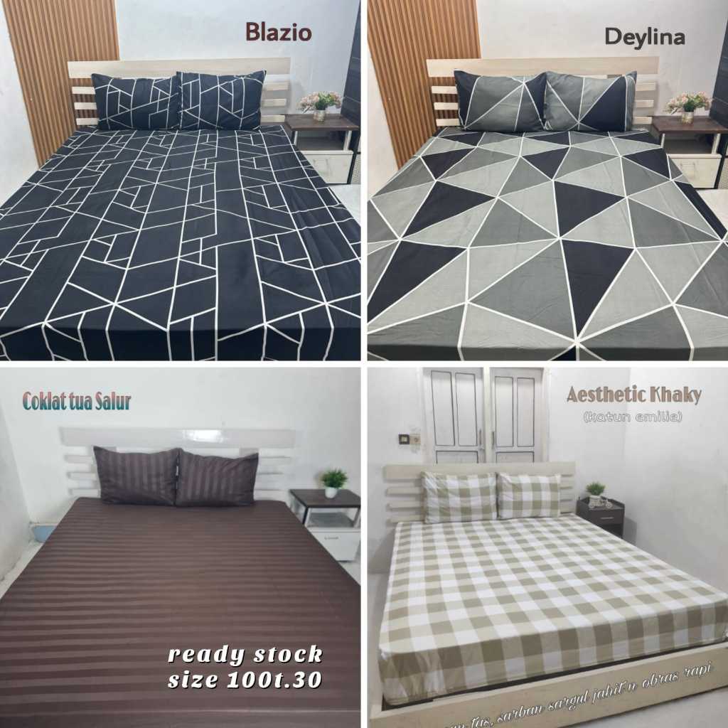 sprei size 100 x 200 Tinggi 30cm | sprei homemade motif POLOS| sprei homemade