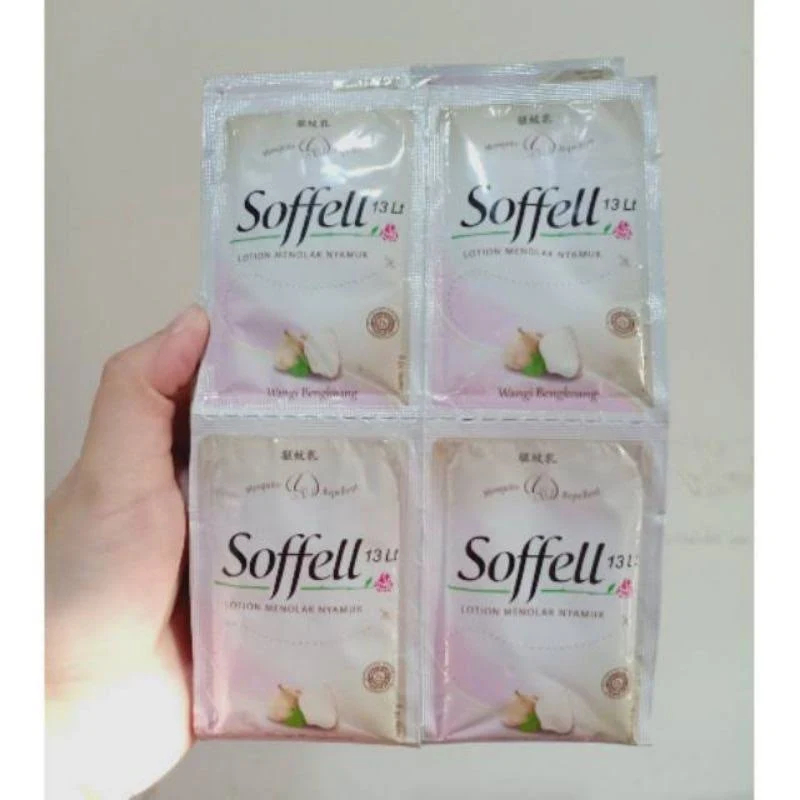 Soffel Bangkuang Soffel jeruk Anti Nyamuk Kemasan Rencen dan Sachet