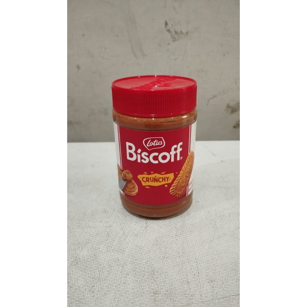 Selai Biskuit Lotus Biscoff Crunchy 380gr - Rasa Karamel Lezat, Tanpa Pengawet, Halal