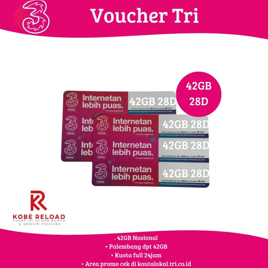 Tri Voucher 28hr 42GB