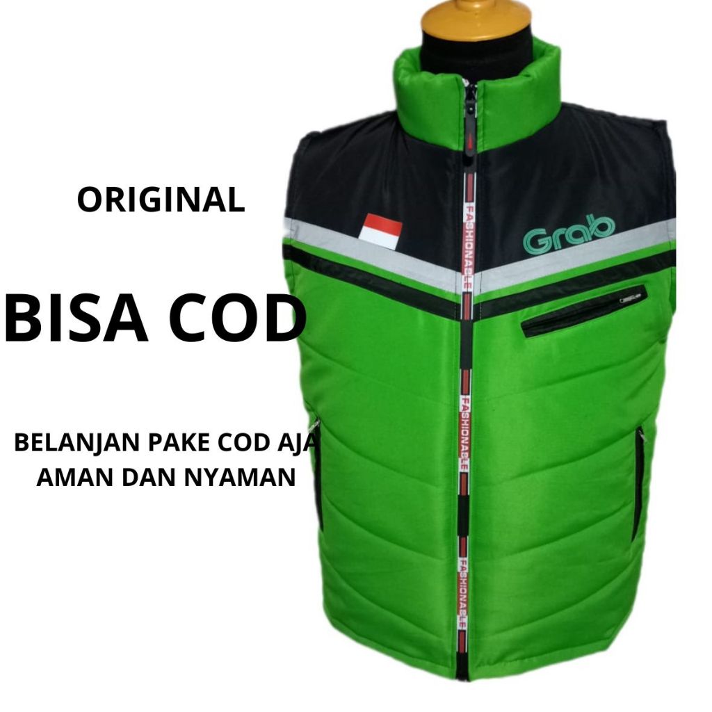 PROMO - Rompi Driver Grab Ojek Online Windproof Rompi Pria Ojek Grab Terbaru