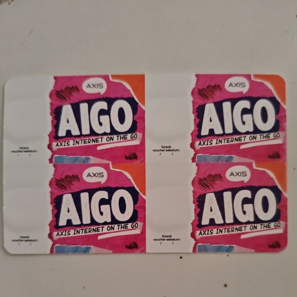 Voucher Axis Kosong 100 Pcs - Bahan Injek Kuota