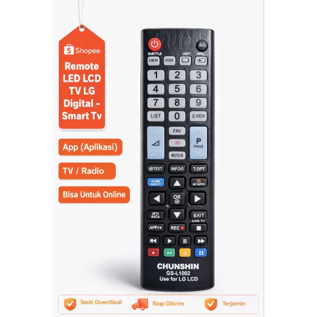 remote LED LCD TV LG Digital Tv dan Smart Tv