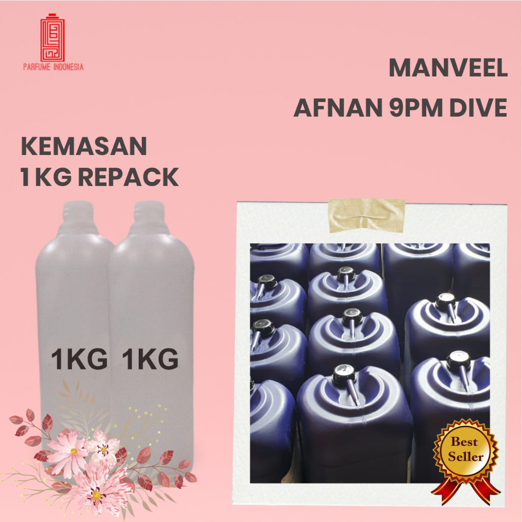 bibit parfum murni AFNAN 9PM DIVE | MANVEEL 1KG REPACK