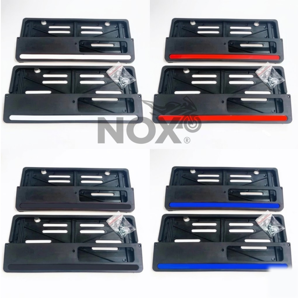 1 Set Dudukan Plat Nomor Motor Universal Lis Warna Set Tempat Plat Nomor Mio Beat Vario NMAX PCX Sco
