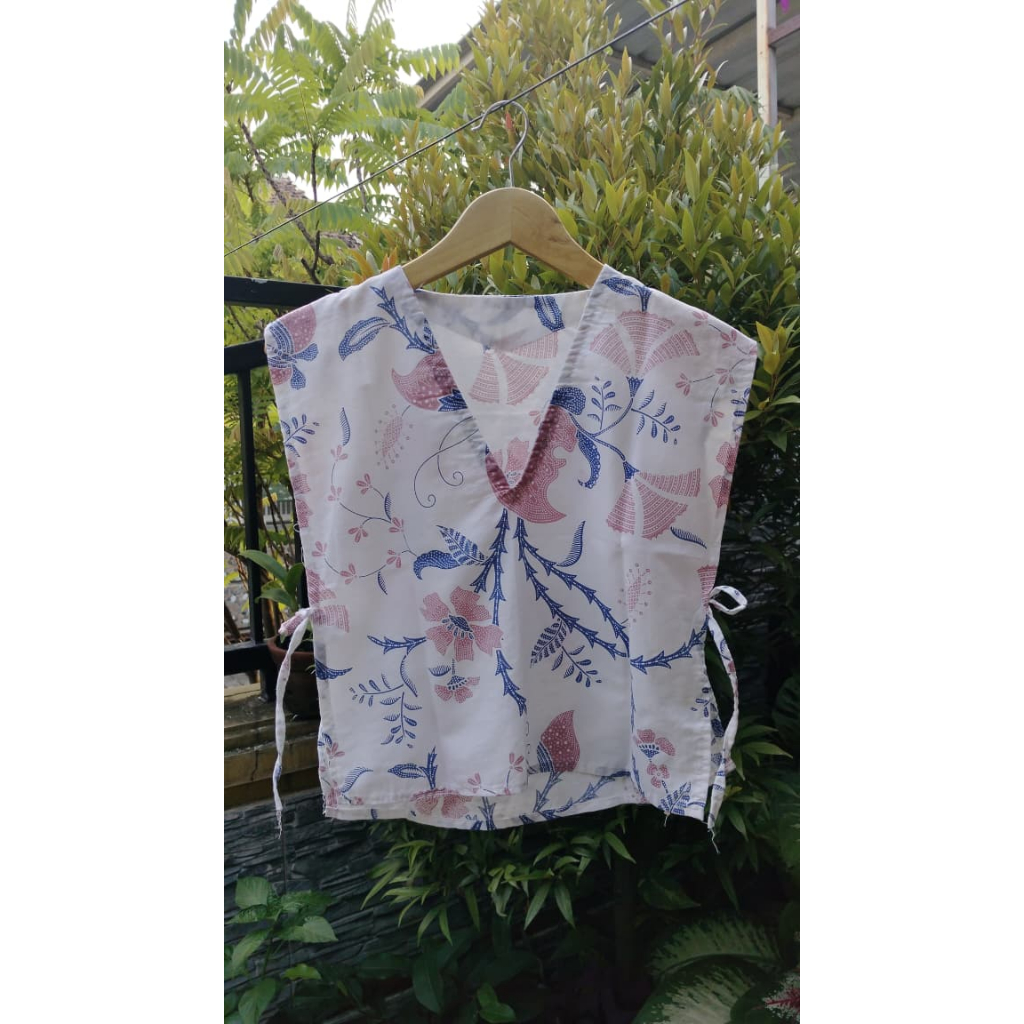 Vest Batik Wanita Elegan Modern Etnik | Rompi Outer Bahan Katun Premium | Atasan Vest Batik Unisex P