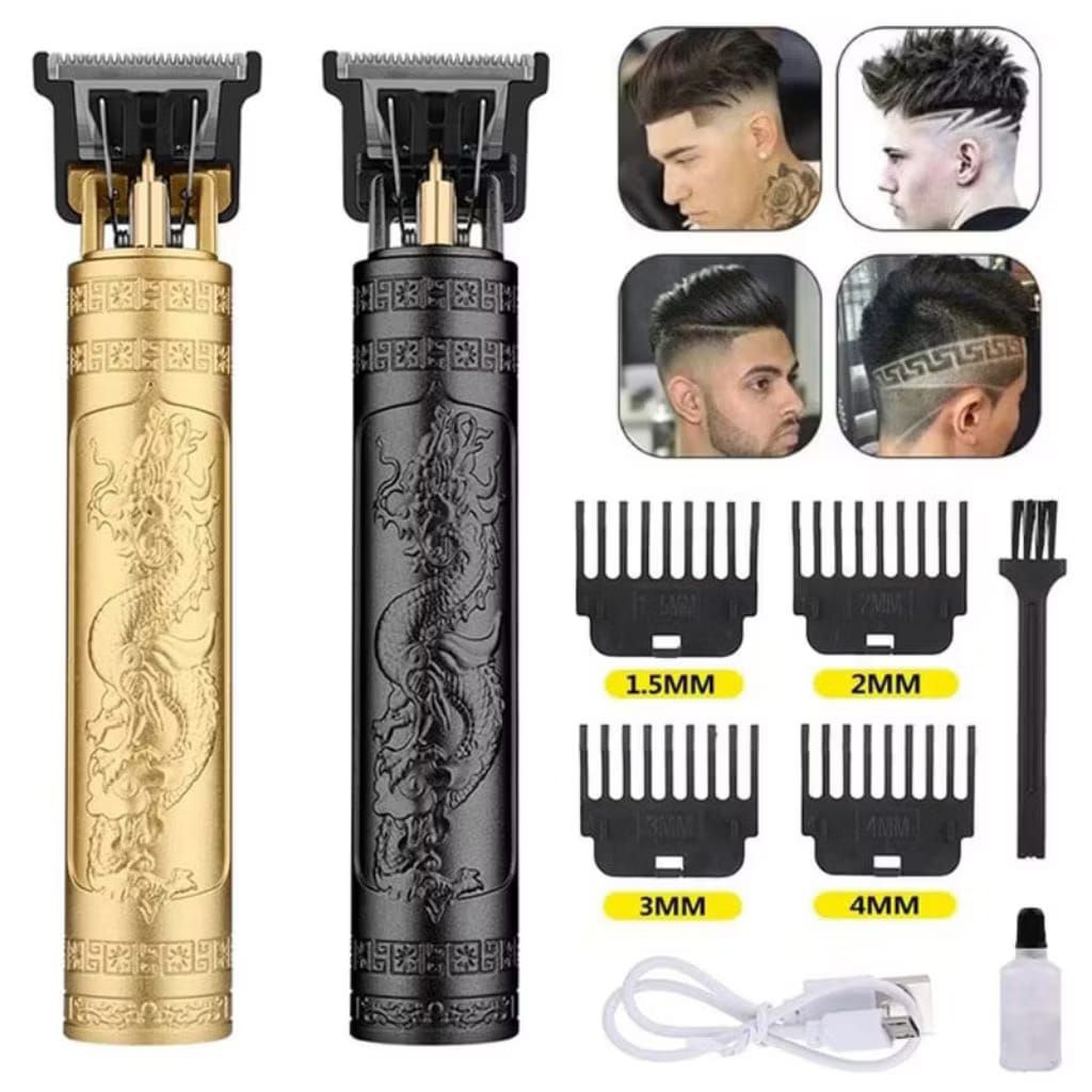 Alat Cukur Rambut Kumis Jenggot Pria T9 Vintage Usb Rechargeable Mesin Cukur Listrik