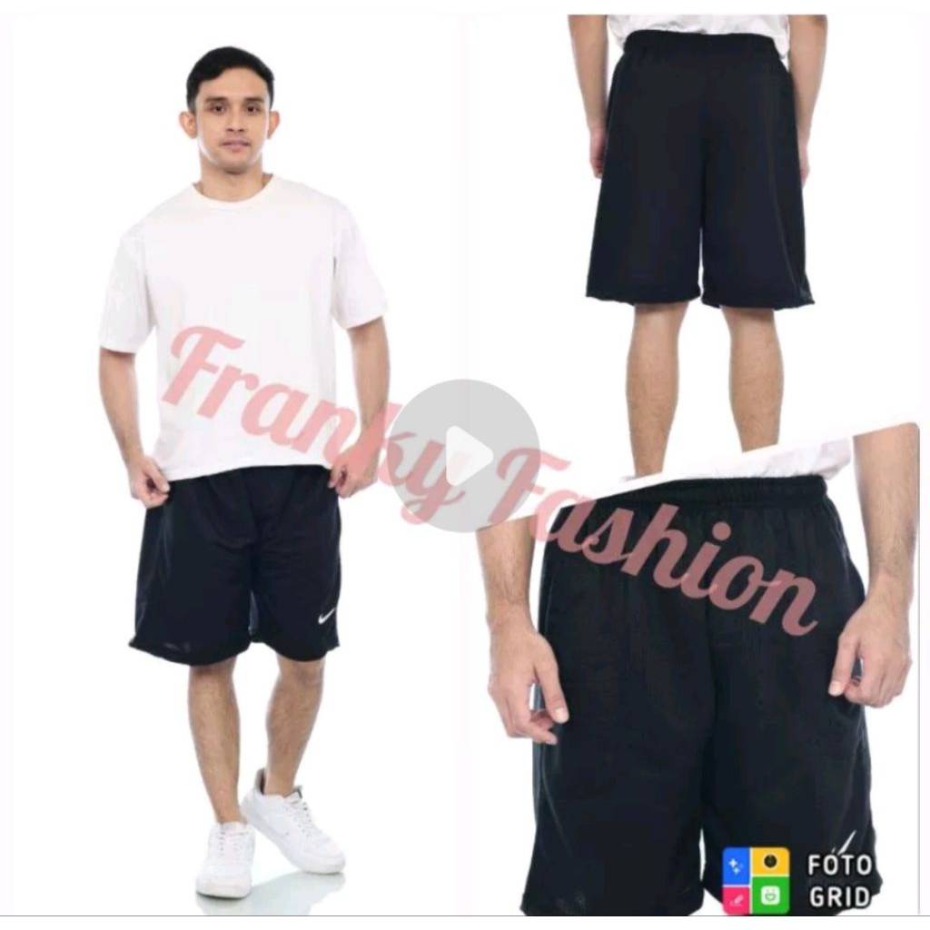 Celana Boxer Kaos Pria Jumbo Clana Rumahan Basic Polos Laki Bahan Adem Lembut