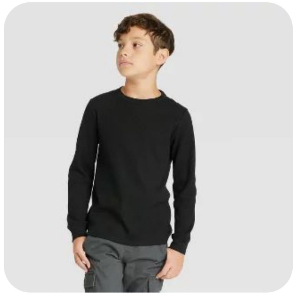 Baju Kaos Oblong Anak Laki-laki Lengan Panjang||Manset Oblong Anak