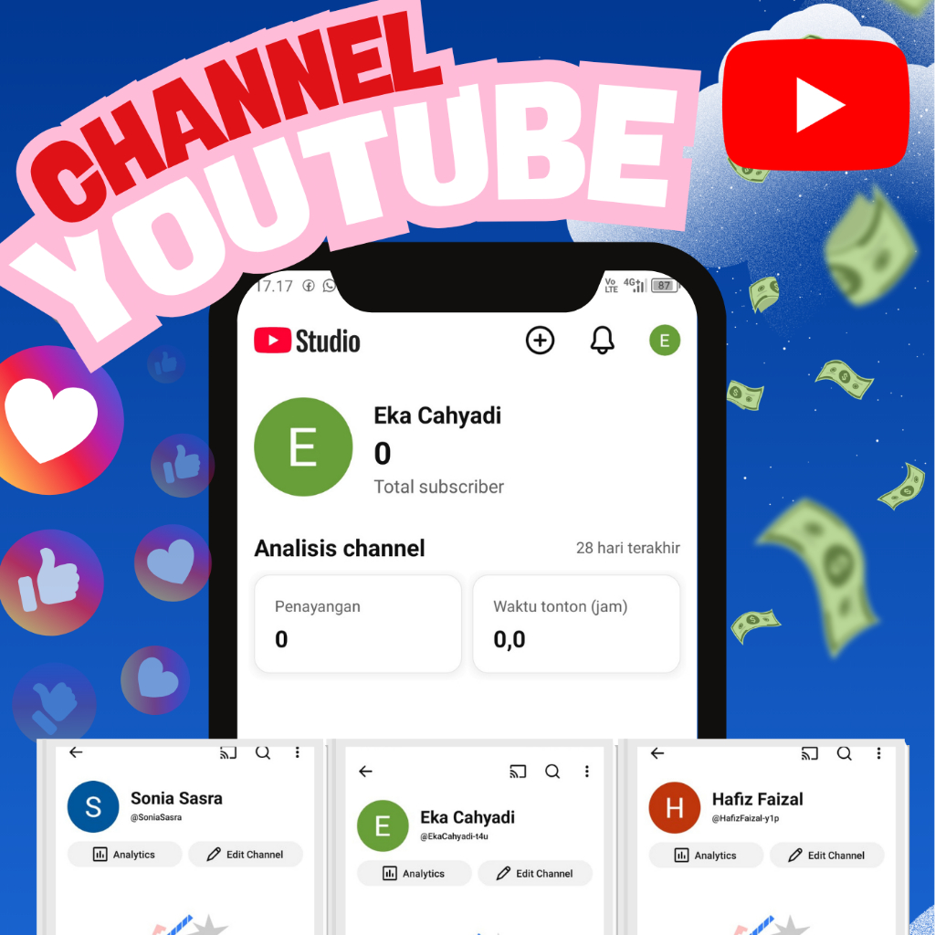 Chanel Youtube Fresh Kosongan 0 Subscriber | Akun Youtube Kosongan 0 subscriber | Channel Youtube