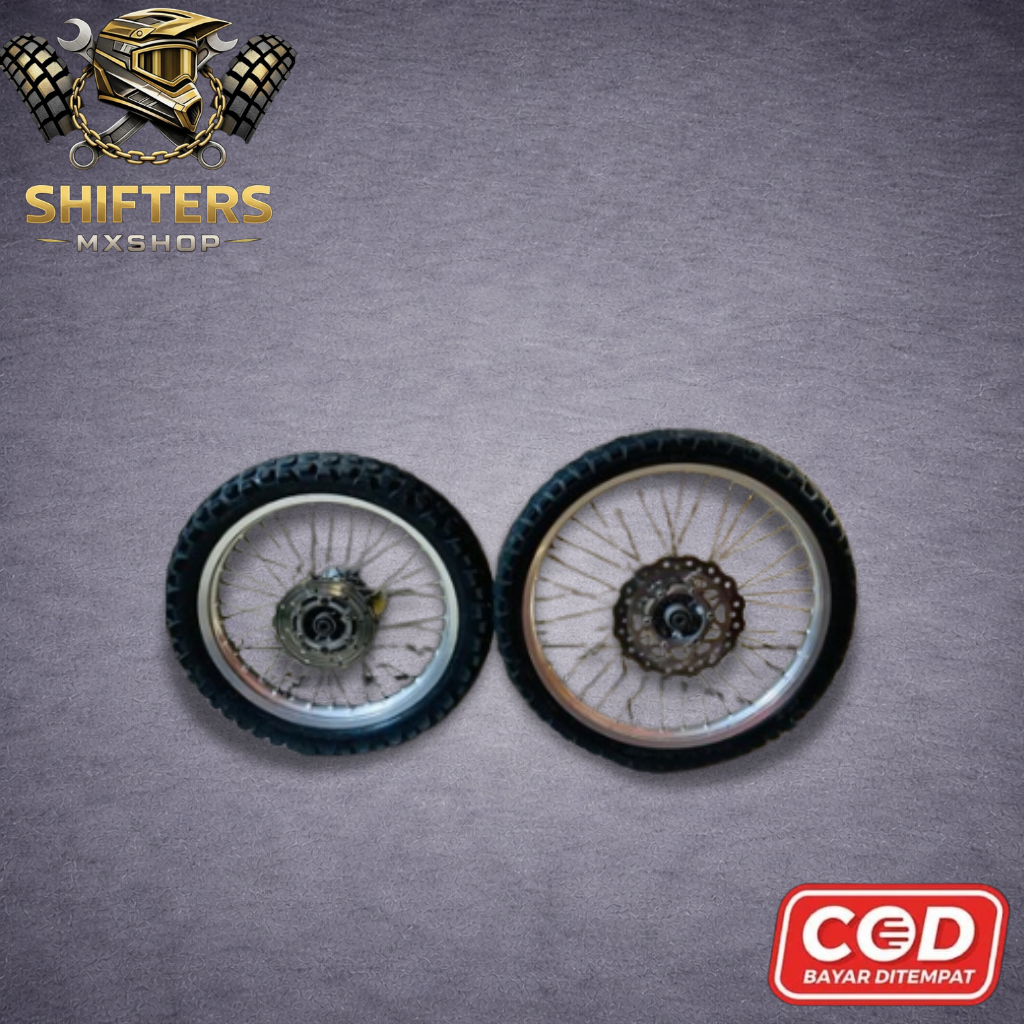 Welset klx bf Original depan belakang Bekas Kondisi baru