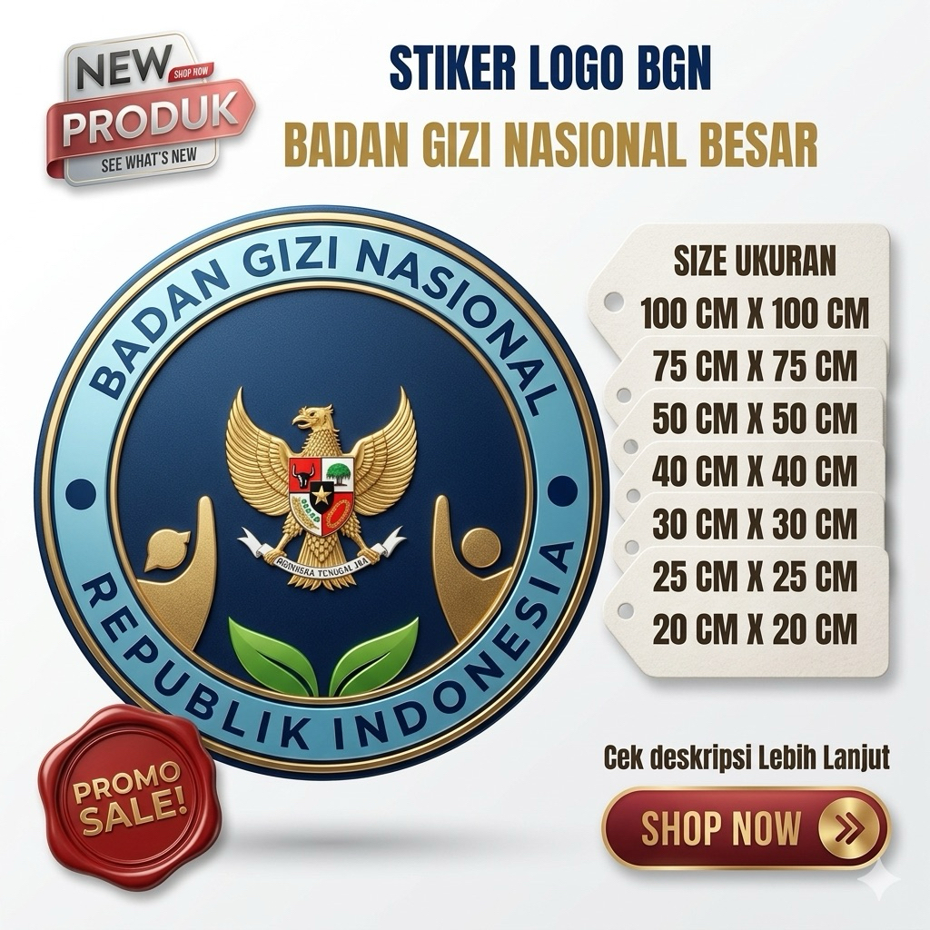 Sticker Logo BGN / Sticker Badan Gizi Nasional / Sticker SPPG