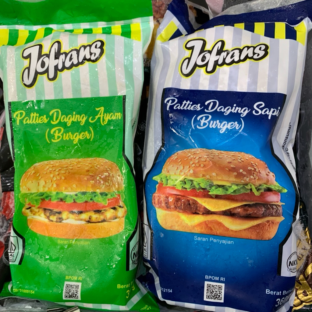 Jofrans Patties Burger 360gr