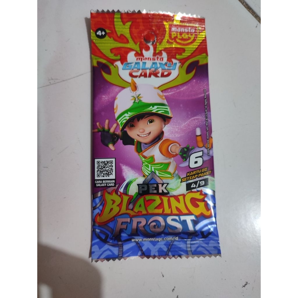 kartu monsta galaxy pek blazing frost 4/9