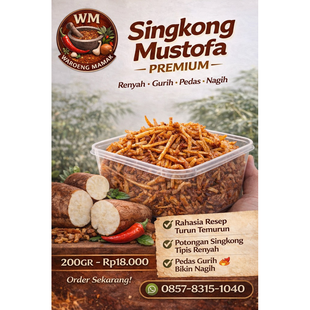 Singkong Mustofa Renyah Nagih
