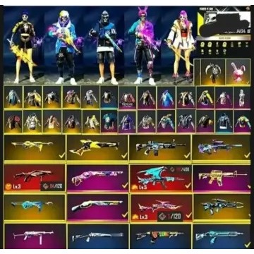 CEK DESKRIPSI =====) Pc gaming garena freefire sultanAKUN FF Sultan-Level Tinggi,Skin Langkap,ready 