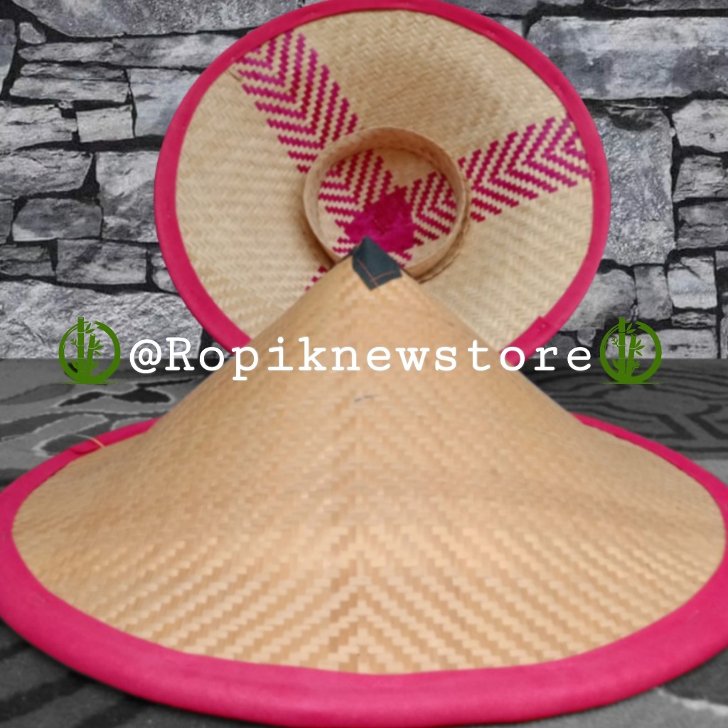 Topi caping bambu/Topi petani/Cetok/Tudung [ Lis jumbo ]
