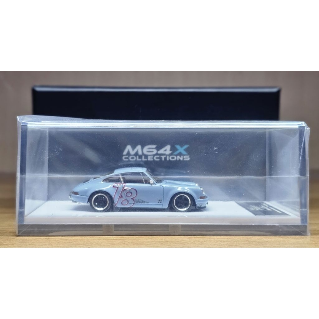 My64 Porsche Kaege Retro Military Blue Resin Miniscale Skala 1/64 bkn inno 64
