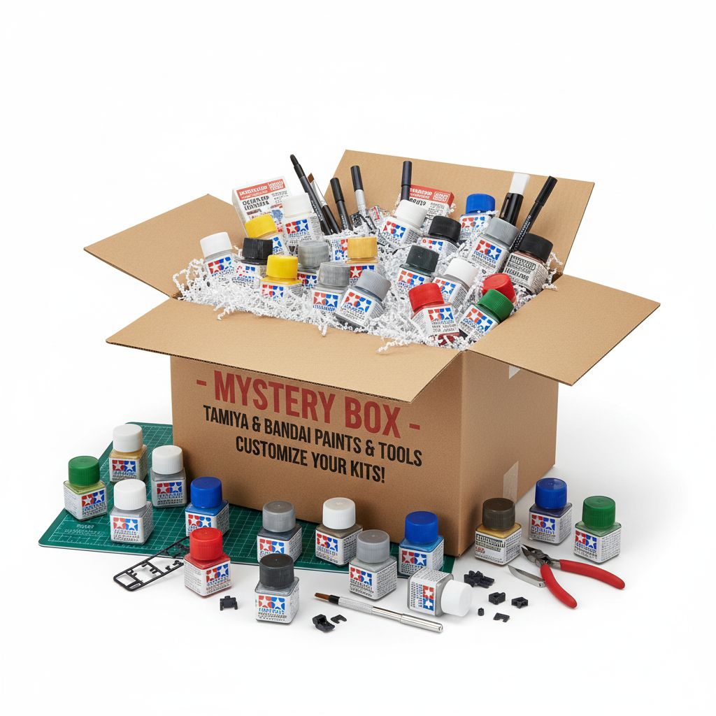 Misteri box Gunpla mainan Gundam Daban dan toolkit pendukung