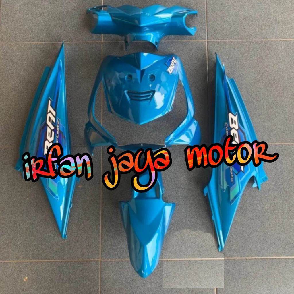 cover full body halus Honda beat karbu 2008-2009 biru muda polos
