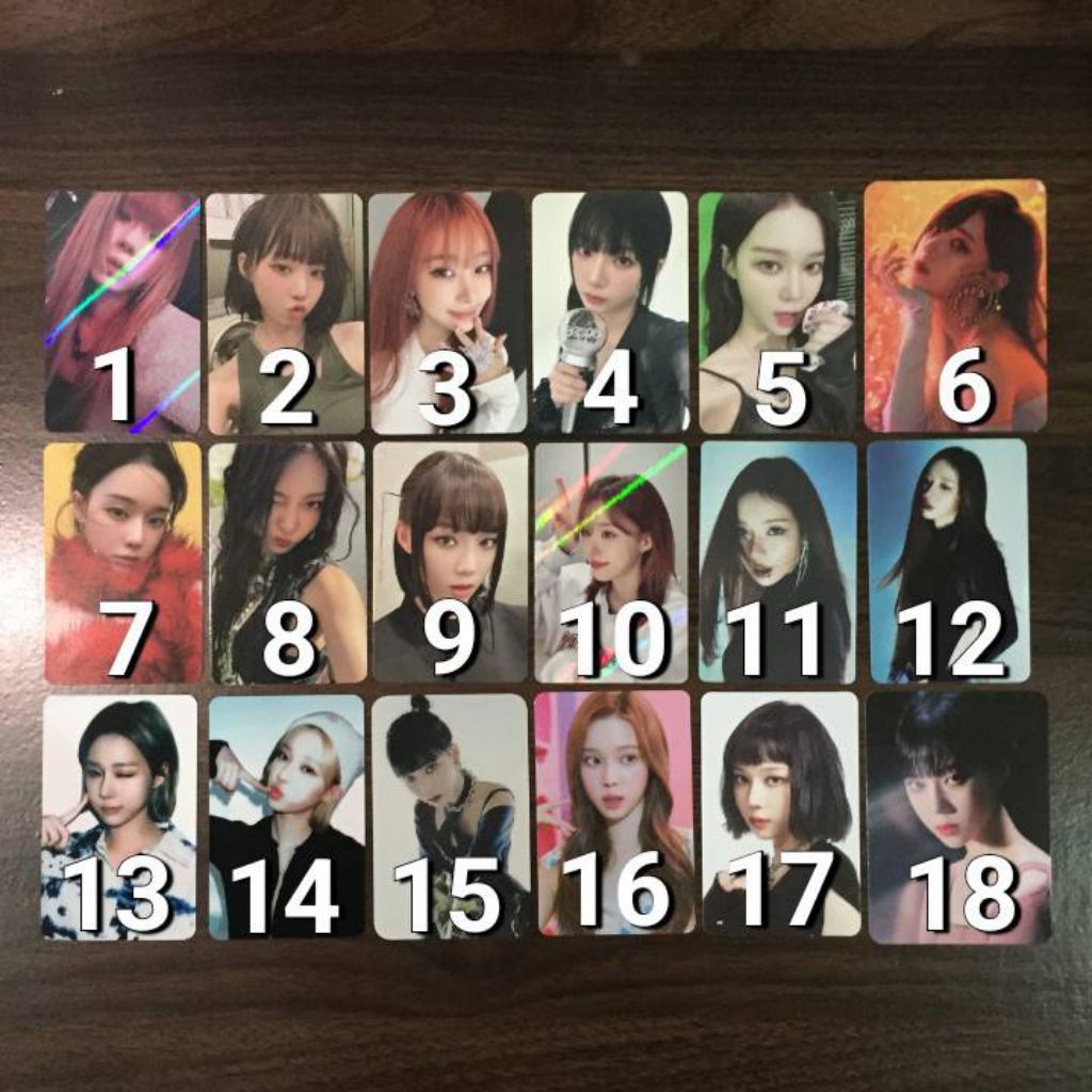 READY STOCK PC PHOTOCARD AESPA WINTER GOT THE BEAT STAMP ON IT SMINI NOOT NOOT OH CAENDY POCKET OH C