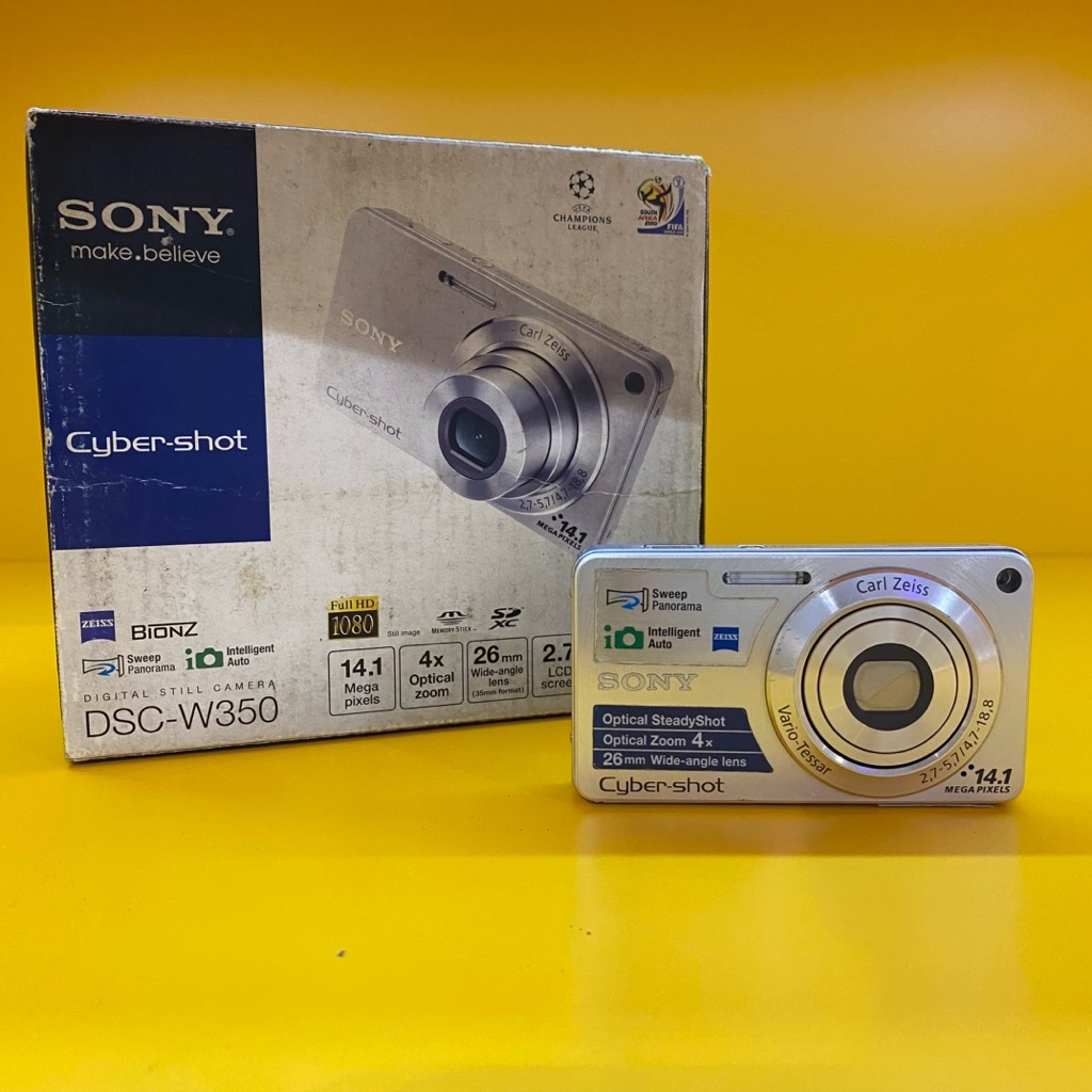SONY CYBERSHOT DSC-W350 SILVER WITH BOX