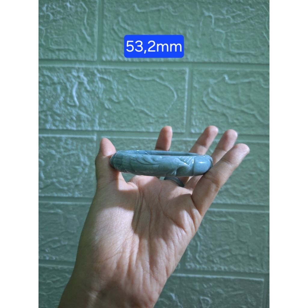 Bangle Giok BWJ Carving Size 53,4mm