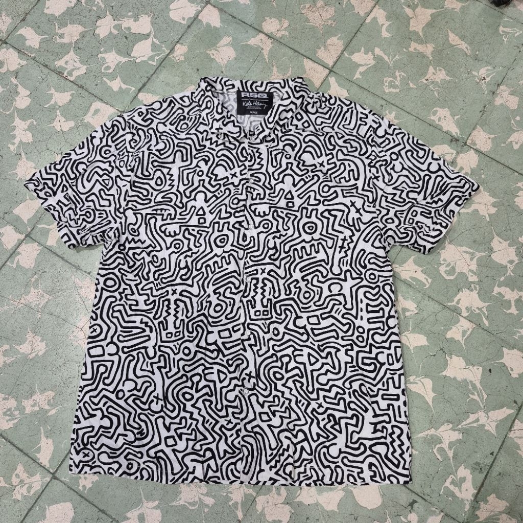 kemeja Keith Haring X RSQ Pria(L)