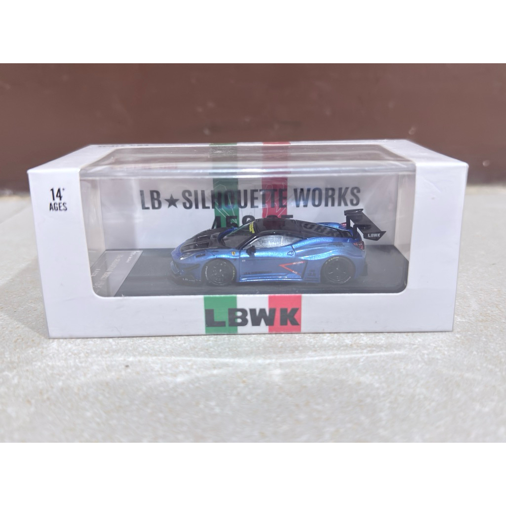 LB Silhouette Works LBWK Ferrari 458 GT Blue-Biru
